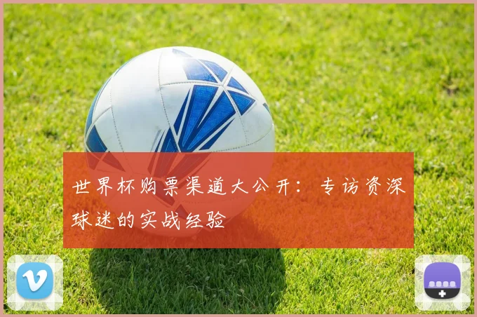 世界杯购票渠道大公开：专访资深球迷的实战经验